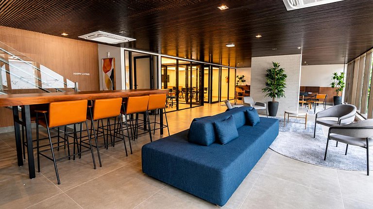 Studio Beach Class Meireles com rooftop por RM
