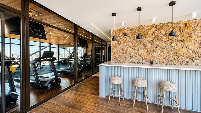 Studio Beach Class Meireles com rooftop por RM