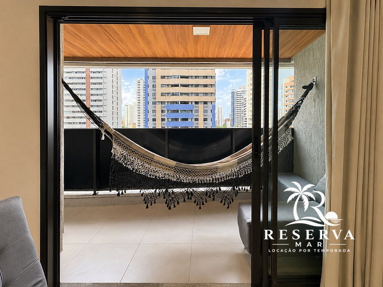 Studio Beach Class Meireles with rooftop and pool by Reserva