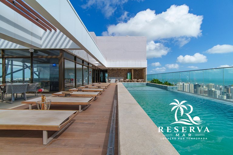 Lujo con vista al mar Beach Class Meireles por RM