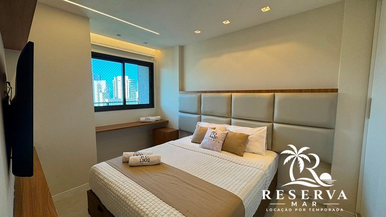 Luxo vista para o mar Beach Class Meireles por RM
