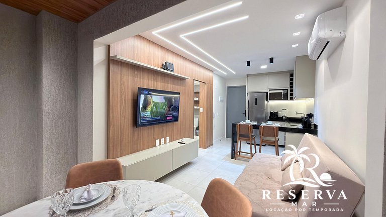 Luxo vista para o mar Beach Class Meireles por RM