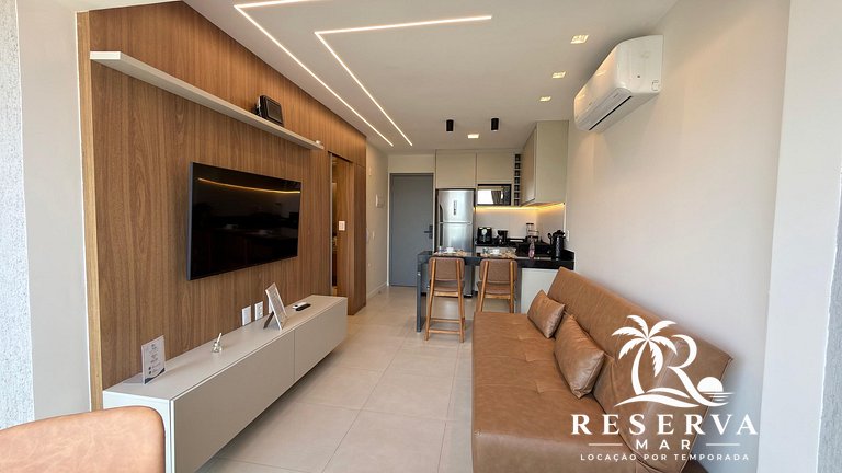 Luxo vista mar Beach Class Meireles by Reserva Mar