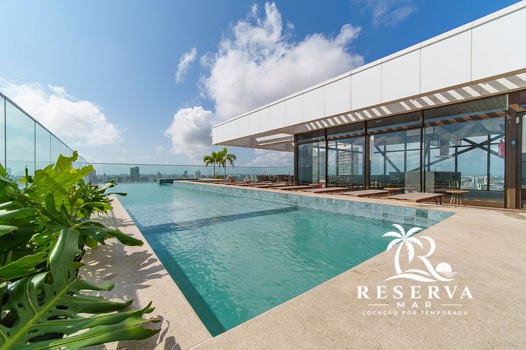 Luxo vista mar Beach Class Meireles by Reserva Mar